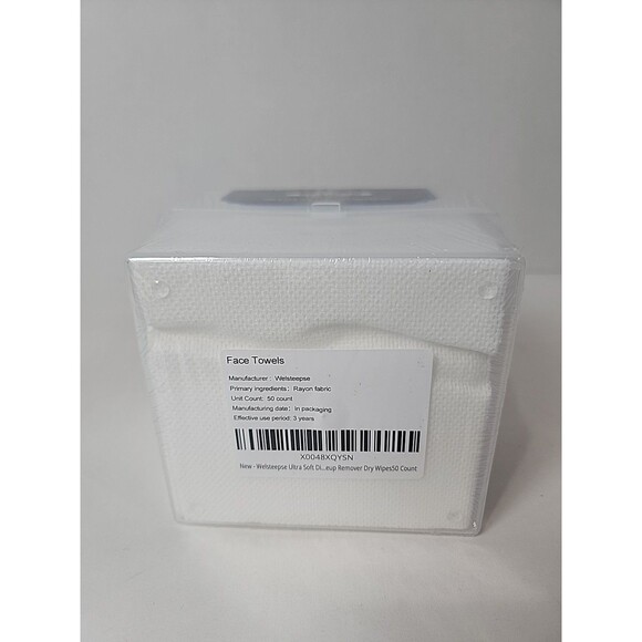 Welsteepse Face Towels, 50 count in clear acrylic box - Picture 4 of 4